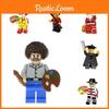 Cute Cartoon City Movie Toy Mini Figures Abs Plastic Building Bricks Small Granules 0-38 Pieces