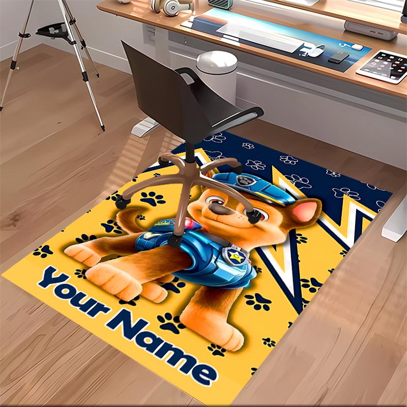 Custom personalization Paw Patrol Print Area Rug - Soft, Washable Non-Slip Indoor Mat,Living Room,Home&Office Decorative Rug