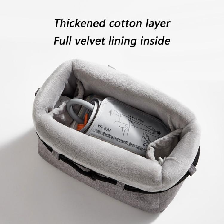 Convenient Blood Pressure Monitor Storage Bag Accessories Organizers Case For Desktop And Travel Convenience