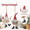Christmas Santa Hanging Ornament with Spring Legs, Tree Decoration for Holiday Home Decor