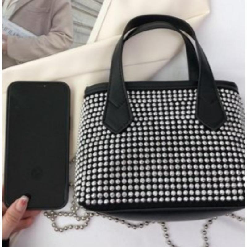 Genți de mână de designer de lux pentru femei, geantă cu lanț, geantă de umăr, geantă de mesager, vară 2022, genți crossbody cu incrustație de diamante din piele PU