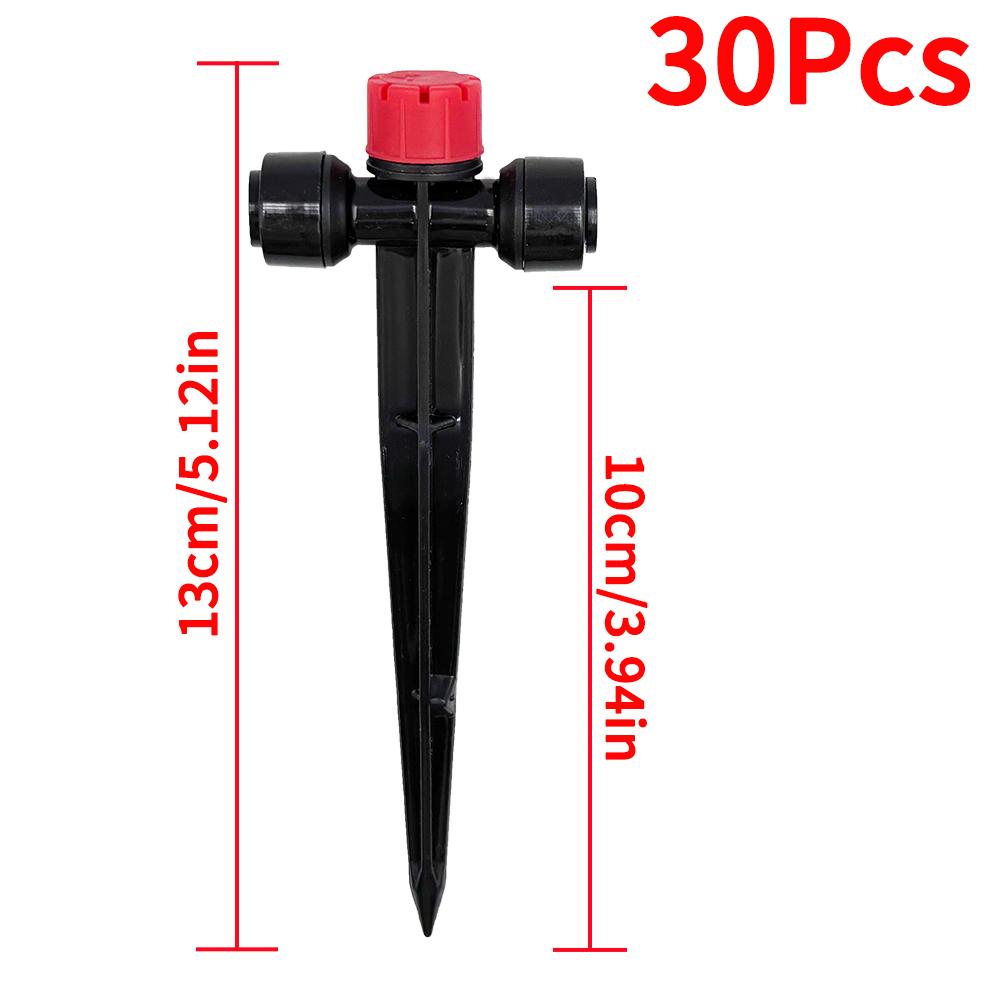 360° Adjustable Drip Emitters, Push-to-Fit Irrigation Sprinklers for 1/4" Tubing, Easy Installation Water Flow Drippers