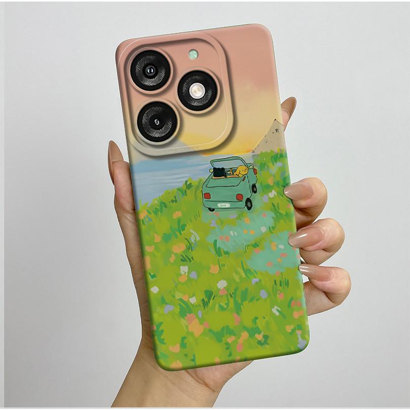 For Itel A50 A667L Casing Pretty Butterfly Flowers Soft Silicone TPU Shockproof Cover For Itel A50 A 50 ITELA50 2024 Phone Case