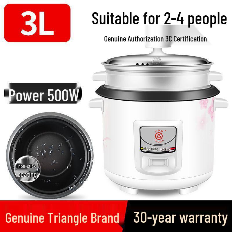 Triangle Rice Cooker: Mini Multi-Function Pot for Steaming & Cooking