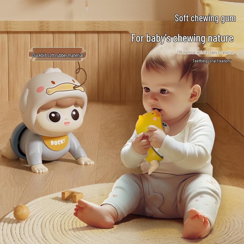 Crawling Baby Doll: Educational Toy for 0-1 Year Olds - Encourages Head Lifting and Crawling Skills