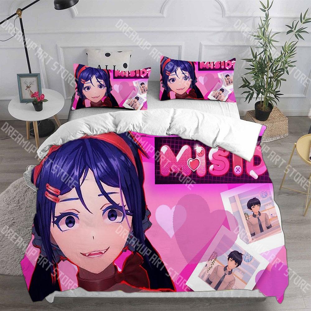 Fashion Game MiSide Bedding Set Single Twin Full Queen King Size Bed Set Kids Bedroom Duvetcover Sets Bed Sheet Set