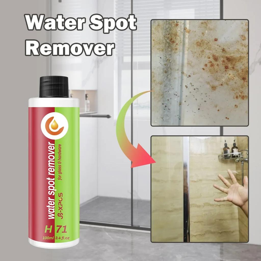 Water Spot Remover Bathroom Glass Cleaner Mineral Deposit Cleaner Stainless Steel Soap Shower Doors Bathtub Sink Mirror Cleaner
