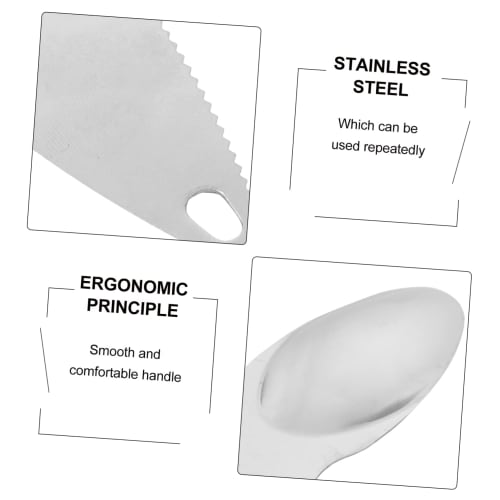 BIUDECO 12-Piece Kiwi Peeler Tool, 430 Stainless Steel Kiwi Cutter Tool with Scoops, Orange and Lemon Peelers, and Fruit Digging Spoons