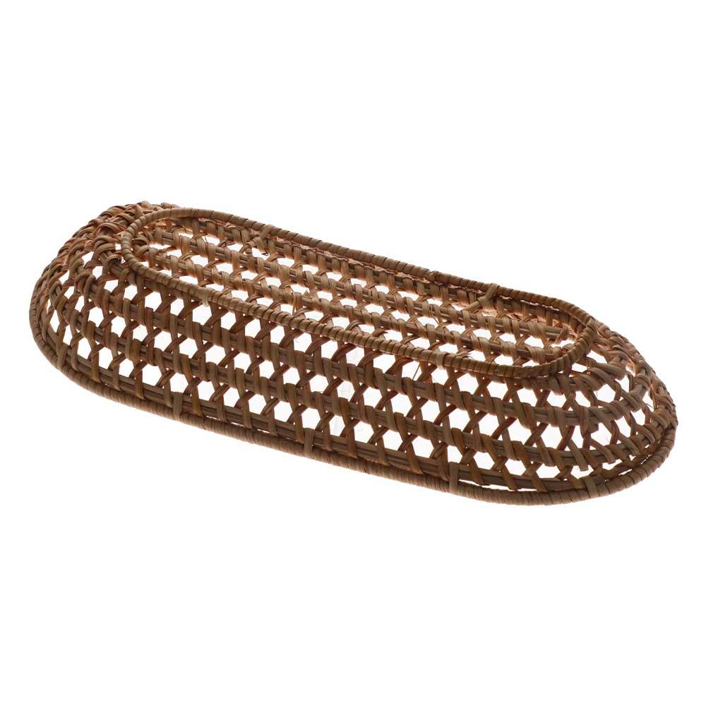 Weaving Bread Hand-Woven Fruit Food Rattan Storage Basket Rattan Tray Storage Tray Wicker Basket