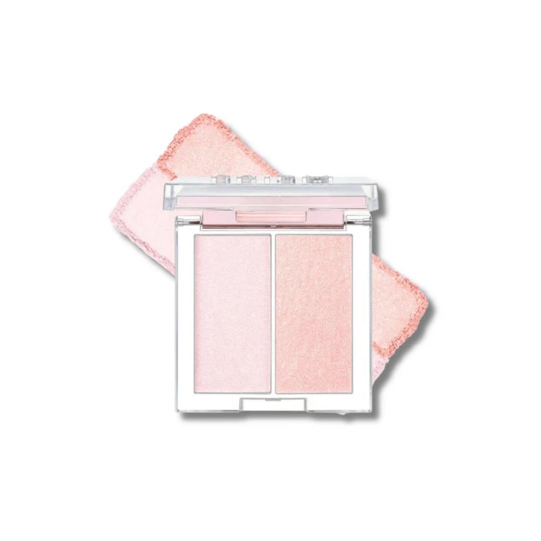 

CLIO Prism Highlighter Duo #02 Lavender Voyage 5.6 g - chłodne duo rozświetlaczy