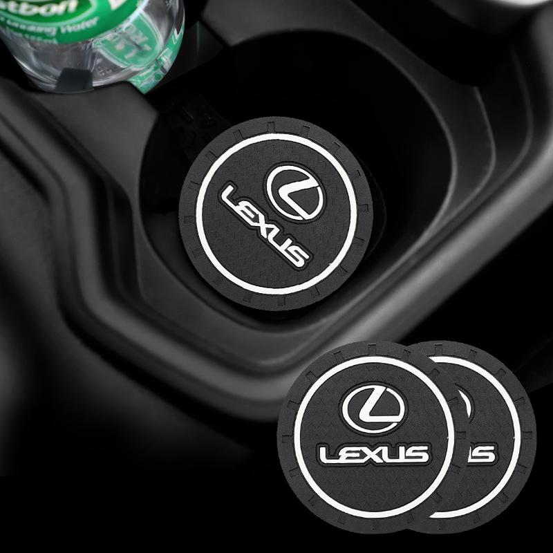 2026 Hot Interior Stickers 2Pcs Car Silicone Coaster Pad Non-Slip Water Cup Holder For Lexus RX300 IS200 IS250 ES350 Ct200h UX25