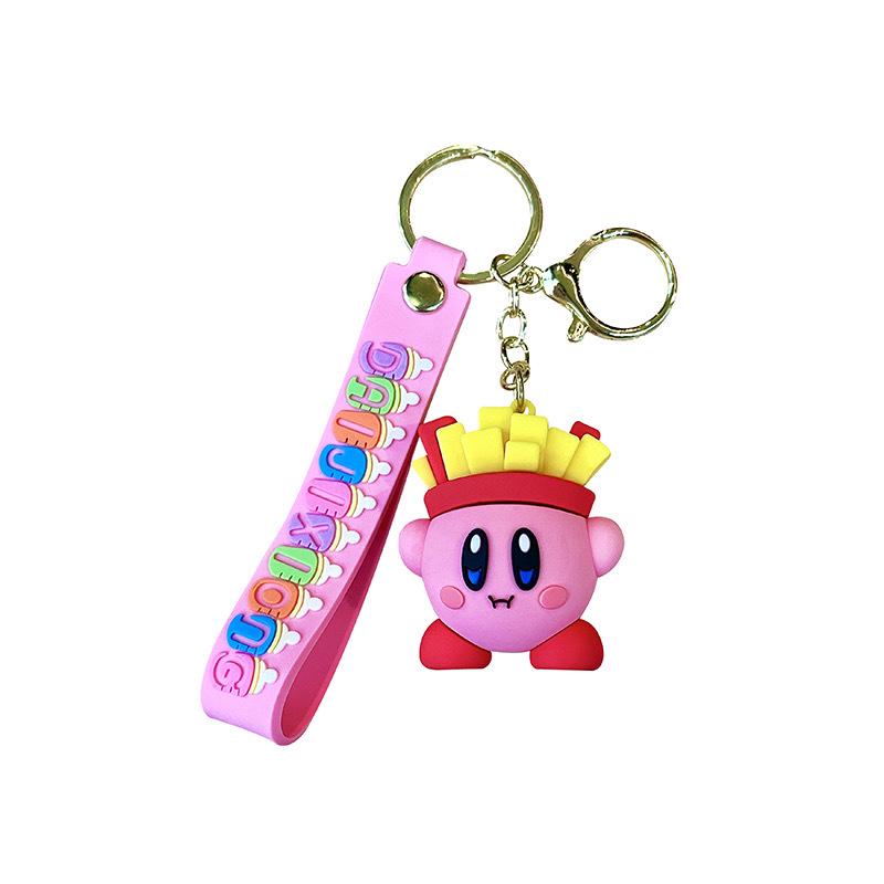 Kirby Second Gen Keychain: Cute Cartoon Figure for Backpacks & Gifts