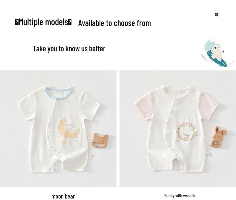 Dünner Stil Sommer Baby Strampler Kurzarm Body für Neugeborene