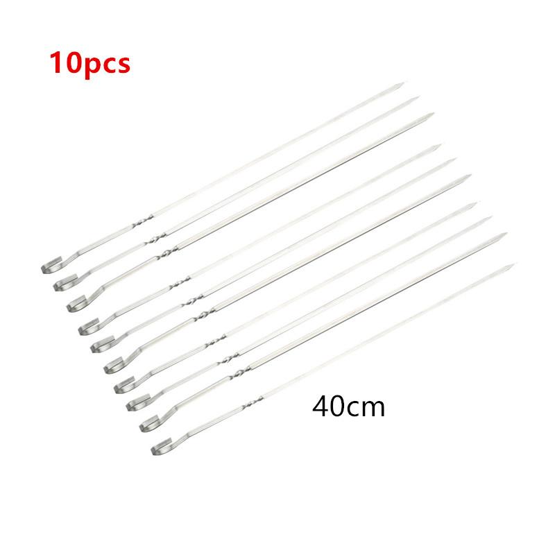 

Шампуры для барбекю из нержавеющей стали для использования на кухне и на открытом воздухе. Идеальные подарки для любителей барбекю.