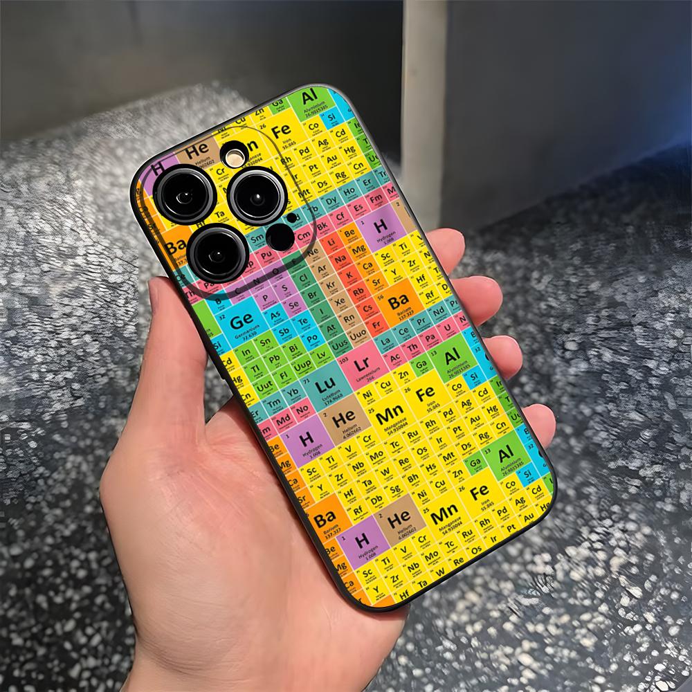 

Чехол для телефона Периодическая таблица Менделеева для 15 Pro Max iPhone 14 Pro Max 12 15 Plus 13 Pro 11 Xr X Xs 8 7 Plus Силиконовая задняя крышка iphoneXS