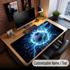 Soccer Theme Custom Mouse Pad Personalized With Name Text Customized Desk Mat For Office Home Decor