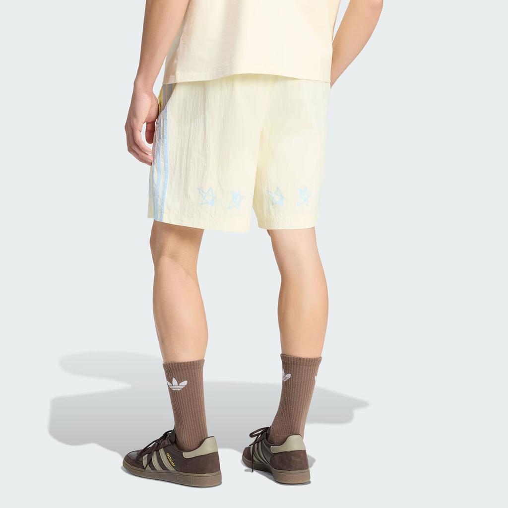 Adidas Originals Nylon Gfx Short Simple Striped Elastic Waist Comfortable Sports Shorts Men Shorts KU9257