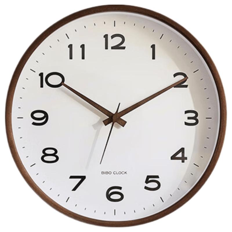 Modern Minimalist Solid Wood Silent Wall Clock