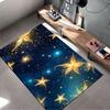 Golden Starry Night Sky suitable as a non-slip mat for the living room or bedroom sofa