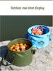 Large Portable Folding Basin for Travel: Multi-use for Washing Fruits, Face, and Feet - Ideal for Camping and Picnics