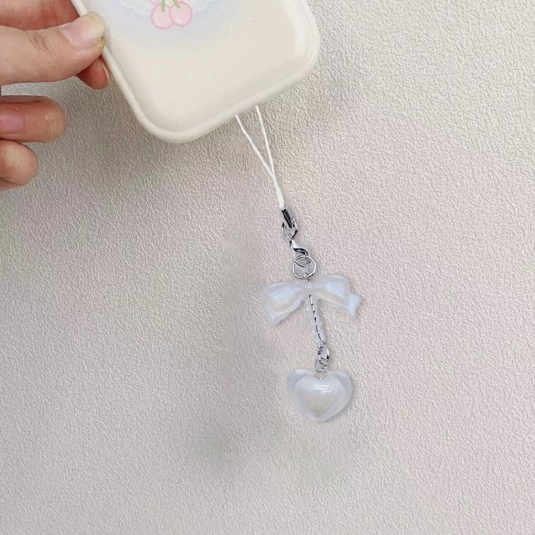 Heart Bowknot Hanging Pendant Y2K Phone Strap Cute Bag Decoration for Girls