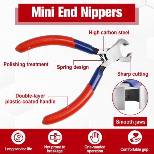 GOLD DEER Small End Nippers, Craft Tool, Cutting Tool for Precision Work, Forging, Professional Hobby, Craft Supplies, Professional Grade, Precision W
