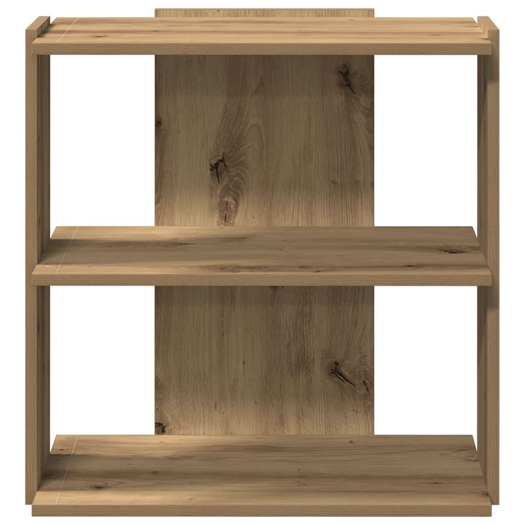 Regał 3-Poziomowy Artisan Oak 60X30X60 Cm Drewno Klejone