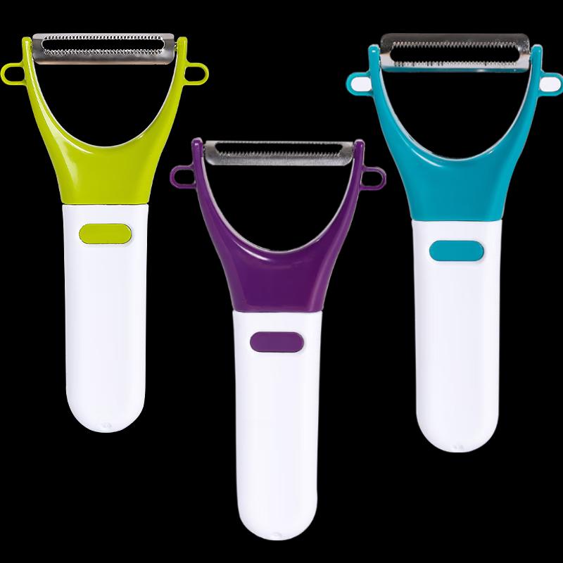 Colorful 3-Pack Fruit and Vegetable Peelers