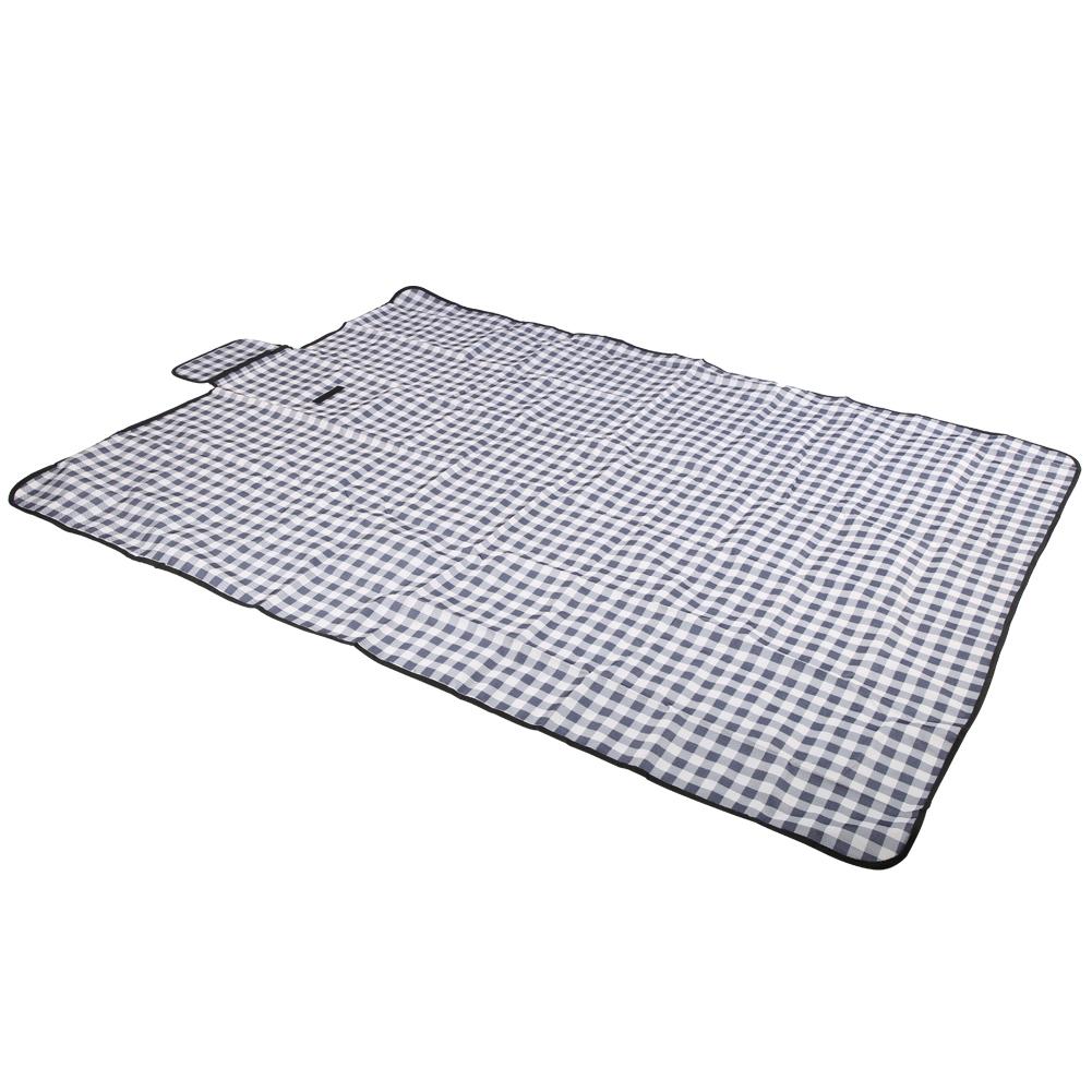 Outdoor Portable Machine Washable Oxford Cloth Picnic Pad Moistureproof Thicken Beach Ground Matblue White