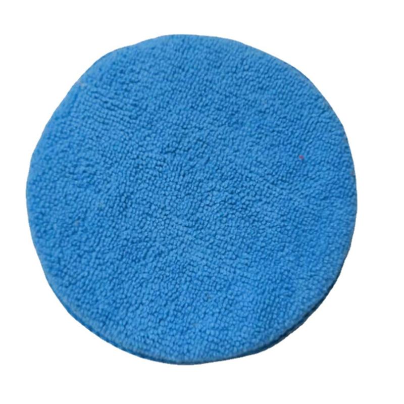 

10 шт. 5-дюймовая круглая карманная губка из микрофибры для ухода за автомобилем, авто аппликатор для воска, подушка для детализации автомобиля, полировальный коврик для рук, полировка автомобиля blue-10pcs
