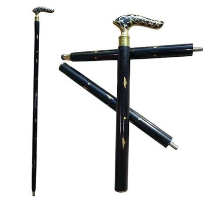 93.98 Cm Walking Stick Cane with Brass Handle Perfect Gift for Grandpa and Grandma