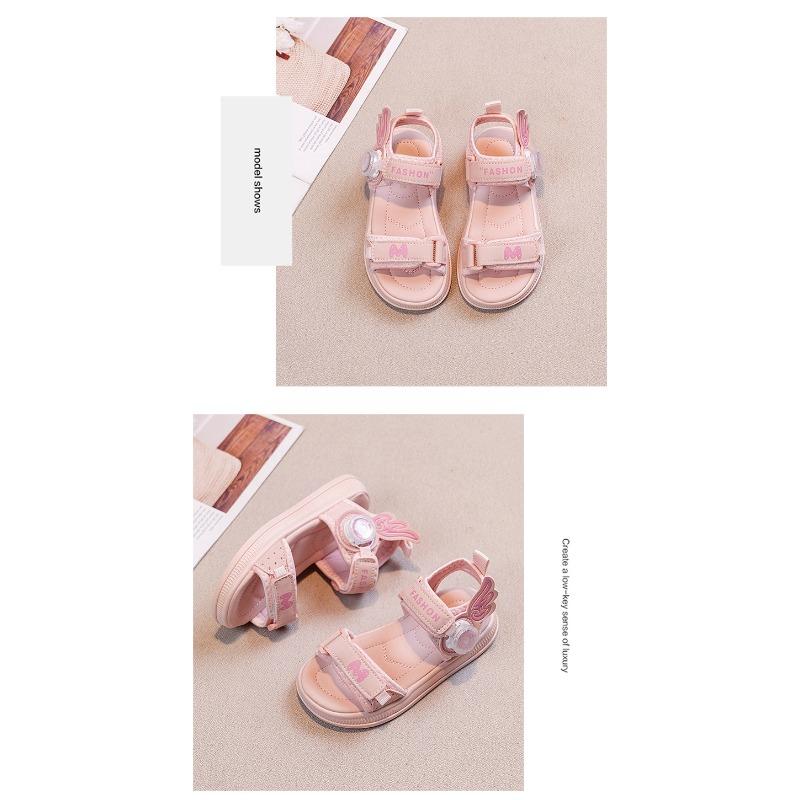 New Summer Kids' Casual Sports Shoes - Fashionable All-Match Soft Sole Sandals for Big & Little Girls