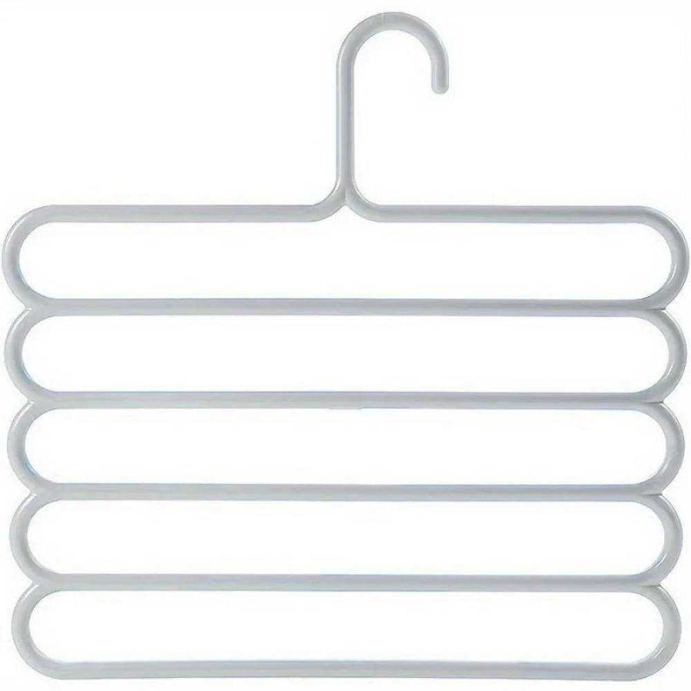 Non-Slip Multi-Layer Pants Hanger Closet Hanging Organizer Prevents Sliding Keeps Pants Neat Tidy