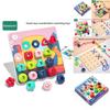 Wooden Mushroom Peg Puzzle For Kids Educational Toy For Brain Development