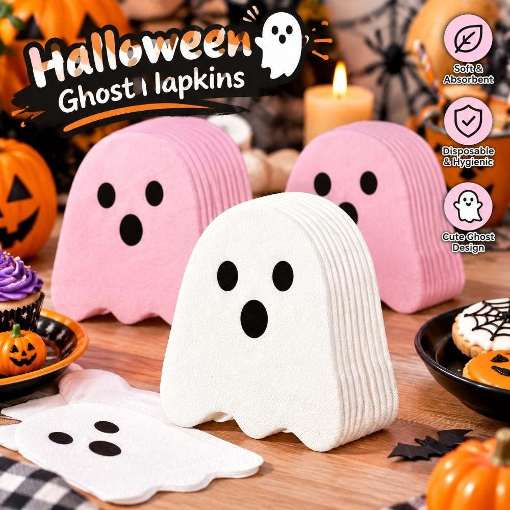 25/50 PCS Tableware Halloween Party Napkins Universal Party Decor Supplies Home Party
