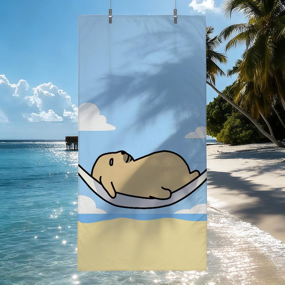 Cartoon Niedlich N-Nudaeng Handtuch Schnelltrocknend Strandhandtücher Sind Geeignet Für Schwimmbäder Camping Yoga Und Das Fitnessstudio