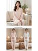Damen-Doppellagen-Gaze-Baumwoll-Pyjama - Langarm, Vielseitig für Frühling/Sommer