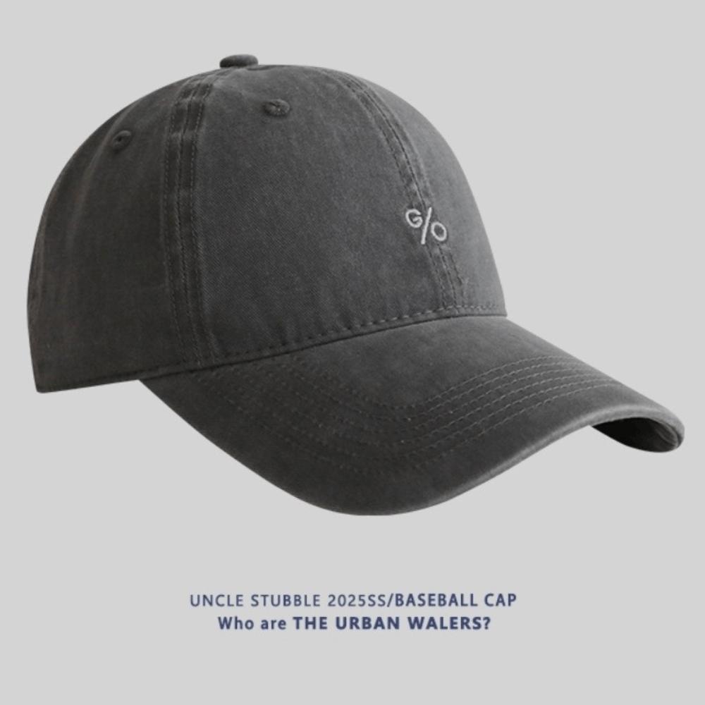 

New Adjustable Sun Hats Cotton Breathable Sunscreen Hat Solid Color Embroidered Design Baseball Cap for Spring Summer Season серый