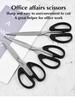 Suitable for Households Offices and Schools All Purpose Scissors Stainless Steel Blades Soft Grip Handle