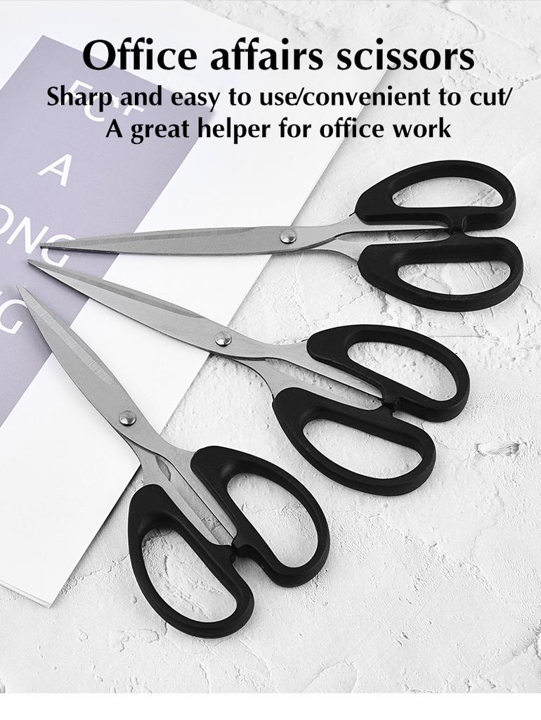Suitable for Households Offices and Schools All Purpose Scissors Stainless Steel Blades Soft Grip Handle