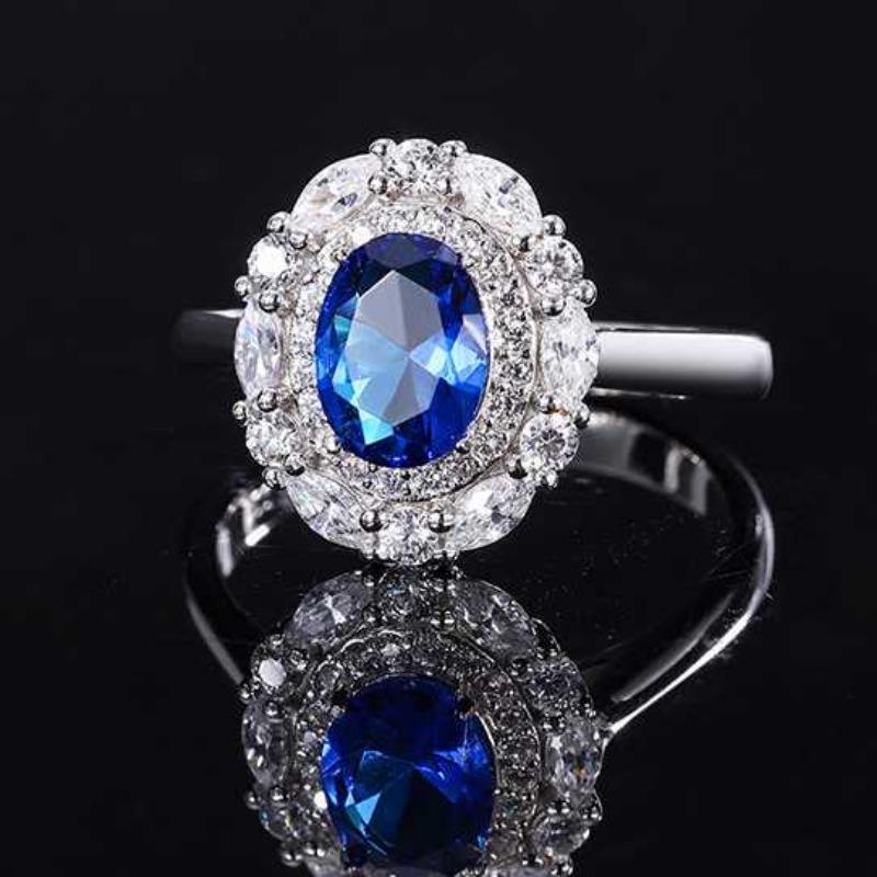 SACE GEMS 925 Sterling Silver Zircon Ring Earrings Pendant Necklace Jewelry Sets Wedding Party Gifts