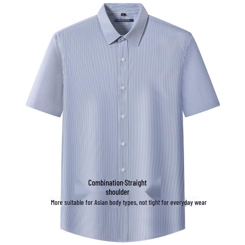 Romon Men's Short-Sleeve Business Shirt