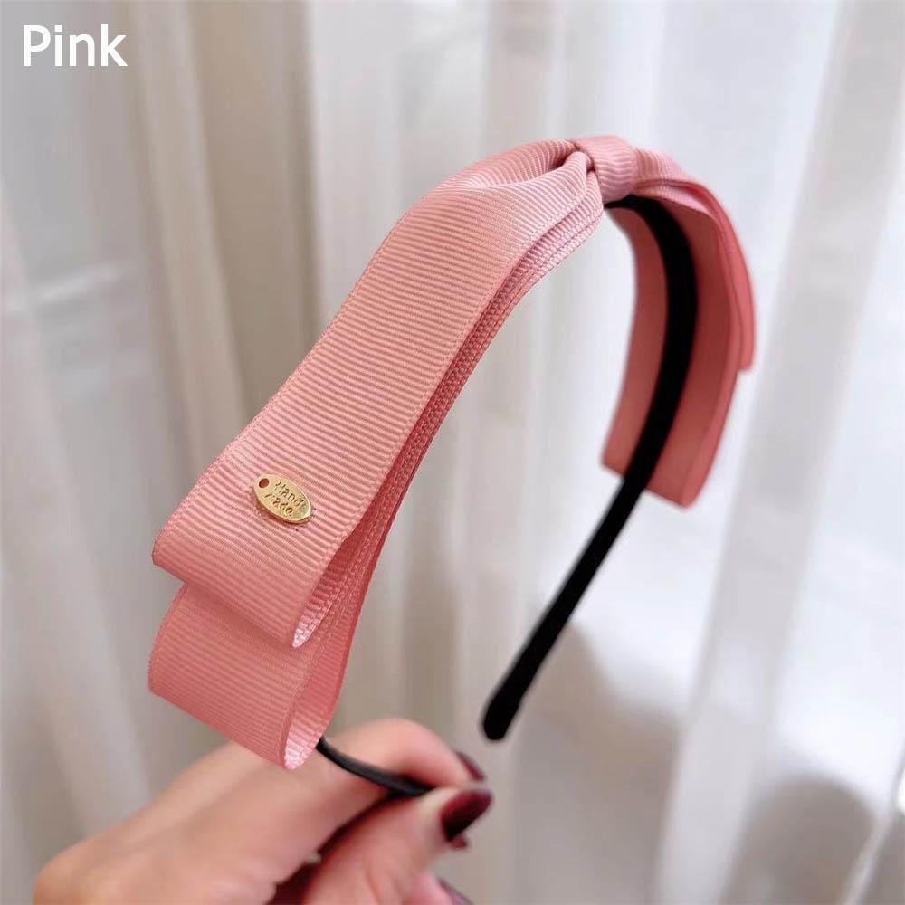 Accesorios para el cabello Dulce Vintage Lazo Bisel Adorno para la cabeza Diadema ancha Diadema Lazo Bandas para el cabello