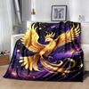 1pc Phoenix Printing Lightweight Flannel Blanket, Comfortable and Warm Blanket, for Camping Sofa Bed and Couch Office, Suitable for Gift Blan