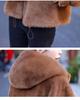Stylish Hooded Faux Mink Coat - Women's Autumn/Winter Fashion