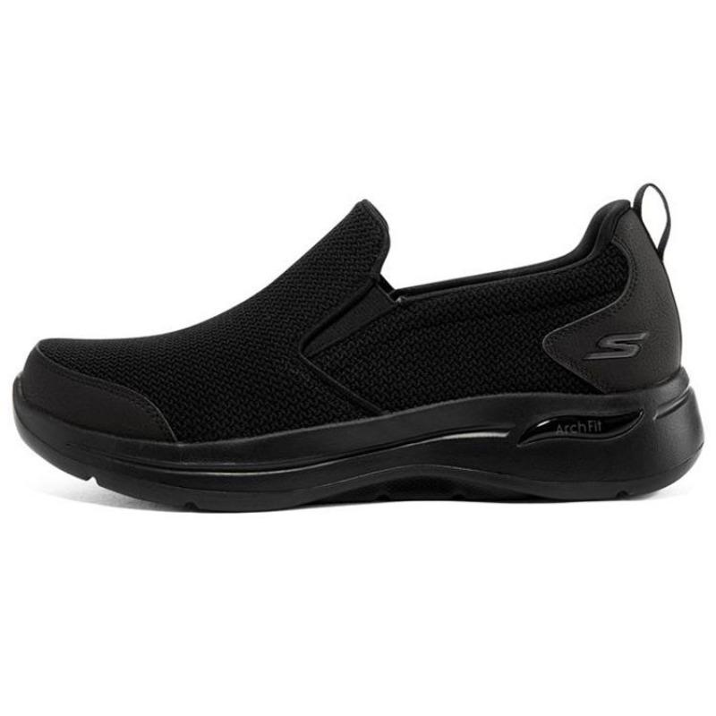 Skechers Go Walk Arch Fit Men Mesh Slip On Low Top Casual Shoes Black 216260-BBK 41
