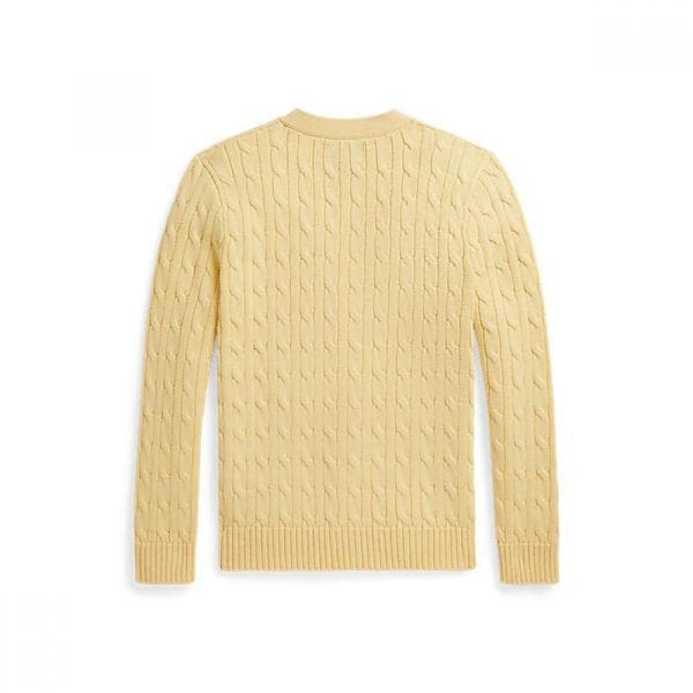 Polo Ralph Lauren Boys Cable Knit Cotton V Neck Cardigan 8 18  Cwposwey6820705700 