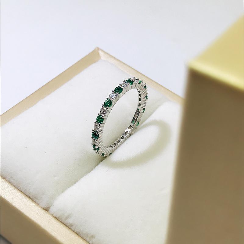 Over 120 Styles Korean style zircon diamond ring women's 925 sterling silver spring and summer niche light luxury high-end index finger ring open ring