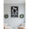 Gothic Skull Wall Decor Metal Art Punk Home Decor Steel Hanging Sign Indoor Outdoor Halloween Gift