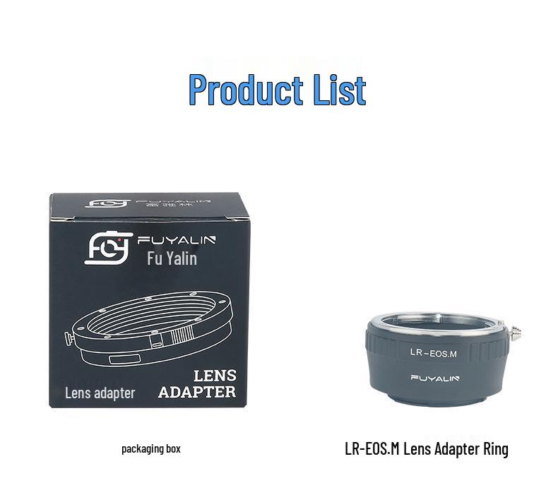 LR-EOSM Lens Adapter for Leica LR Lenses To Canon EOSM (M10, M5, M3)